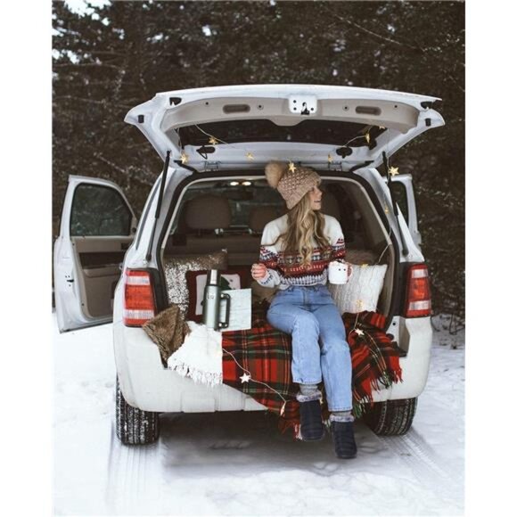 Womens Winter Boots Waterproof Snow Ankle Fur Lined Slip On Warm Insulated Shoes - Picture 3 of 7